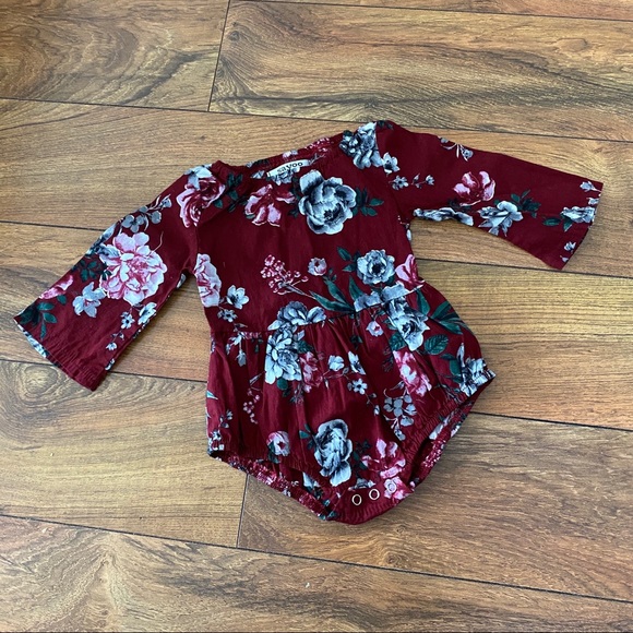 Sayoo 70 Maroon long sleeve onsie romper - Picture 5 of 5